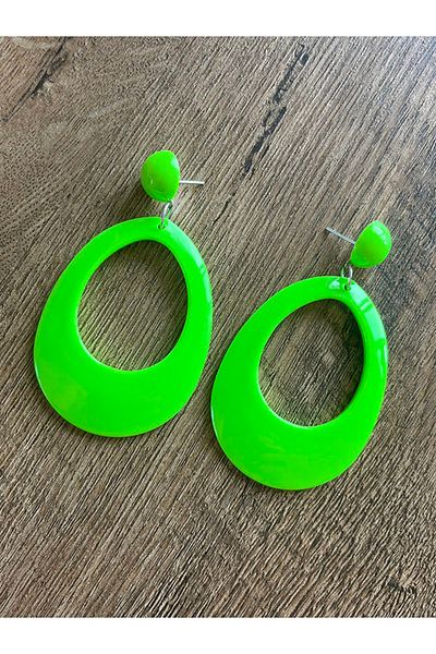 Büyük Hanım Bohemian Style Acrylic Modern Green Earrings