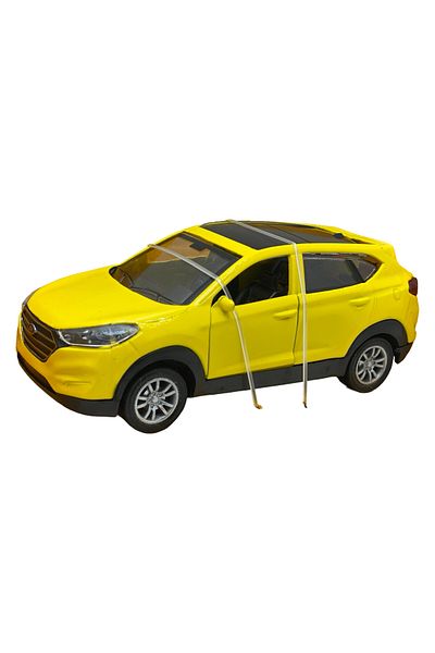 JPT Hyundai Tucson yellow replica metal model 1:32 sound and lights