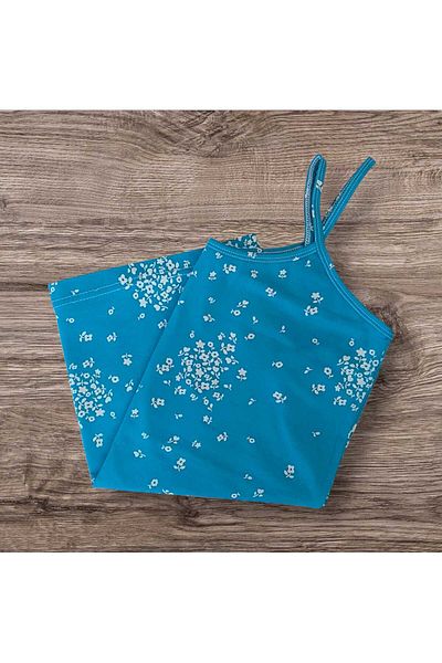 ESTA STORE Small Floral Print Rope Strap Tank Top