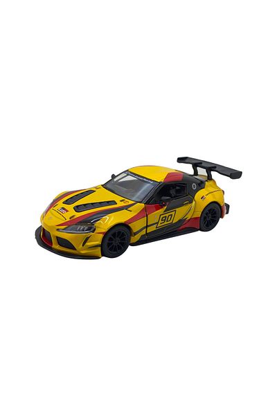 JPT Metal model 2019 Toyota GR Supra concept with Striping 1/36 yellow