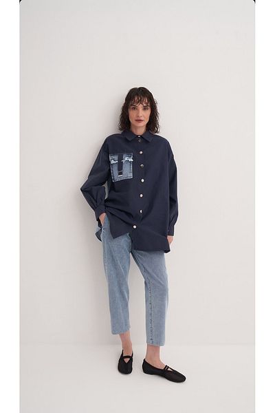 Marcha 25Y10640 Suit Tunic Buttoned Trousers Jeans Lacquer