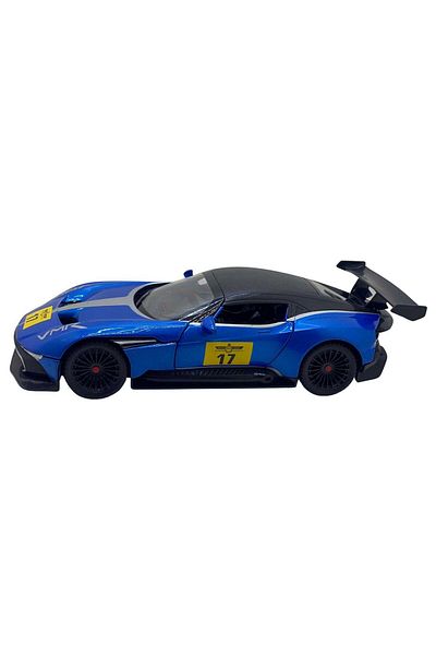 JPT Aston Martin Vulcan Blue Metal Replica Model with Sounds and Lights, Opens Doors and Hood 1:22