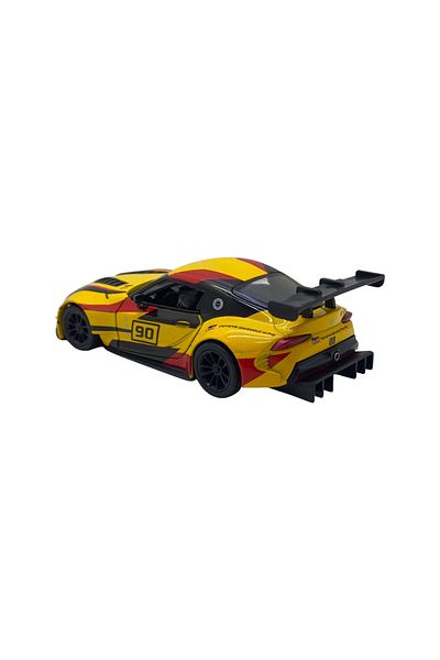 JPT Metal model 2019 Toyota GR Supra concept with Striping 1/36 yellow