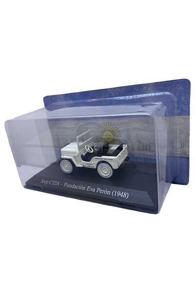 JPT Model Jeep CJ2A Willys Fundación Eva Perón 1948 1:43 White