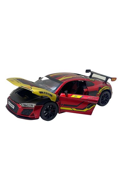 JPT Audi R8 replica metal model 1:32 blue with sounds and lights opens doors, hood and trunk