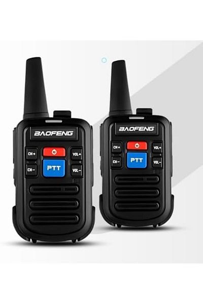 BAOFENG (PACK OF 2) Analog 5w Uhf Decoding Interphone 16-channel Type-c Handheld Two-way Mini Walkie Talkie