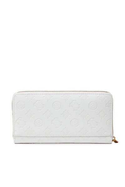 Guess Portofel mare pentru femei Zanelle Slg Cheque Organizer Swpa84 92630 Alb