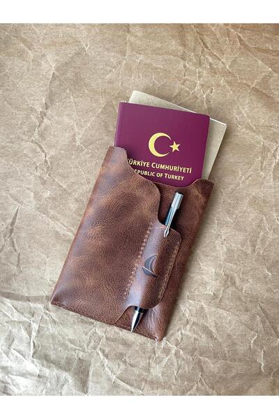 ALESTA LEATHER (We Write the Name) Notebook Case / Notebook & Pen Gift - Handmade Genuine Leather