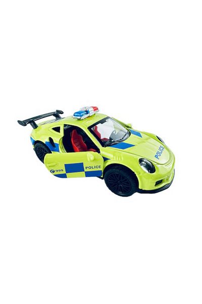 JPT Porsche turbo model 1:36 yellow blue police