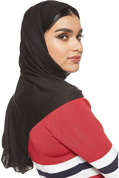 SHADOW Organic Hijab Premium Jersey -Black Combed Cotton