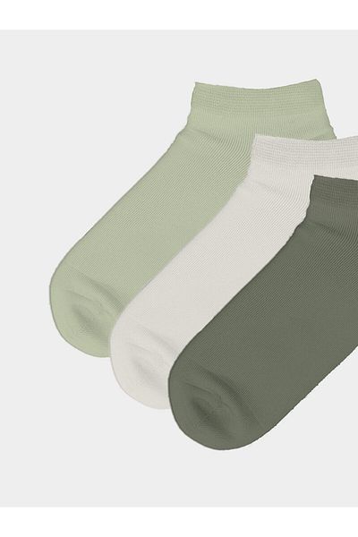 LC Waikiki Women's Plain Booties Socks 3-Pack