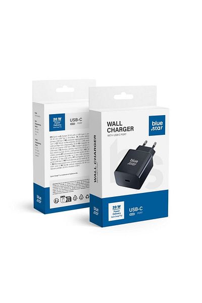 REDz Accessories Type-c Pd Charger 20w, Qc4.0, Afc, 3a, Tfb-tc-20wpd, Black