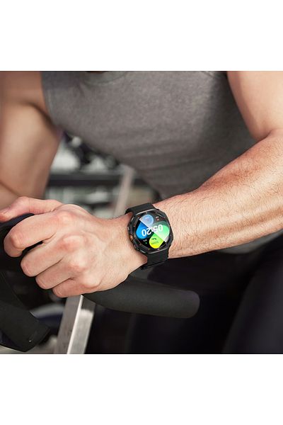 REDz Accessories Smart Watch Y29 Hoco, Call Version Bluetooth, Screen 1.5", Battery 220mah, Silicone Strap, Black