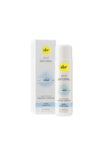 Pjur Lubrifiant pe Baza de Apa, cu Hidratare Delicata pentru Piele Sensibila, Pjur Med Natural, 100ml