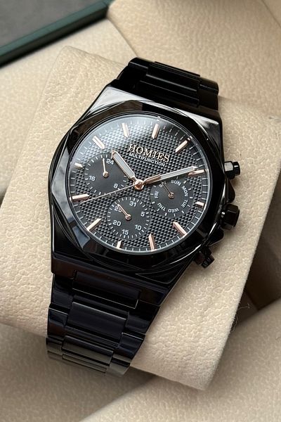 Homies Men's Wristwatch New Season Original Gift Box Steel Cord Waterproof.