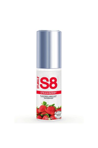 Stimul8 S8 Lubrifiant Pe Baza de Apa, Gust De Capsuni, Momente Intime Delicioase, S8 Strawberry Lubricant, 50ml
