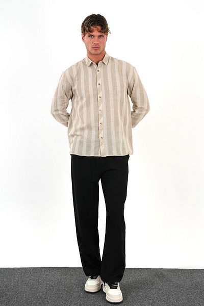 Redline Ανδρικό πουκάμισο Oversize Nero