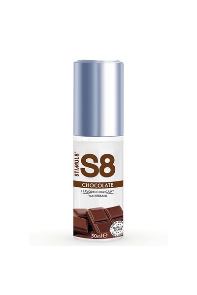 Stimul8 S8 Lubrifiant Pe Baza de Apa, Gust De Ciocolata, Momente Intime, S8 Chocolate Lubricant, 50ml
