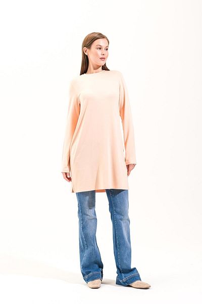 Plistre 2268_Women's Summer Cool&Comfort Long Sleeve 4 Season Hijab Tshirt Tunic