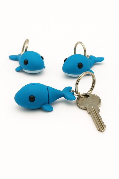 edoy Blue Dolphin Keychain – Cute Design, Durable Material, Ideal for Bags and Keys