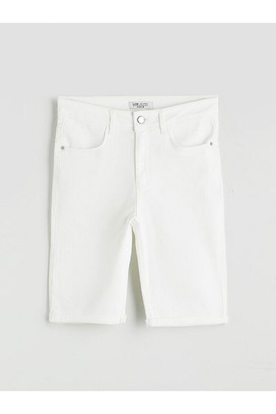 LC Waikiki Γυναικείο τζιν σορτς Bermuda Fit