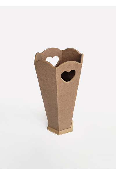 Ahşap Ham mdf, Boyanabilir, Kapli Şemsiyelik, Çok Amaçlı Toparlayıcı, 37 cm