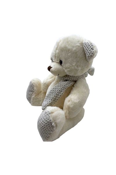 JPT Cream teddy bear Maxi baptism candle