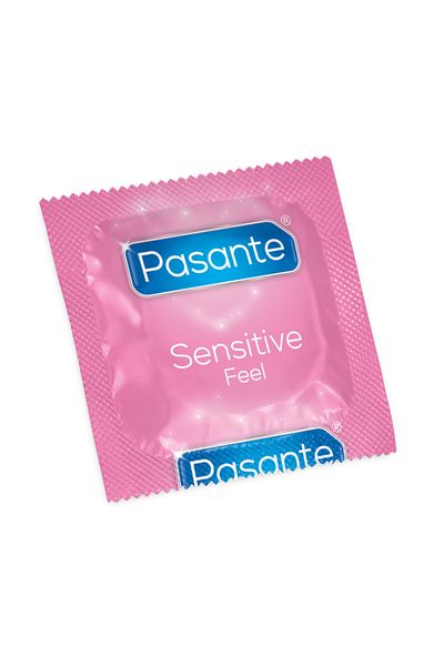 PASANTE Ultra Thin Condoms, Natural Sensitivity and Maximum Comfort, Pasante Feel, 12 Pieces