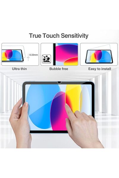 REDz Accessories Folie de sticlă securizată, iPad 11 2025, iPad 10 (10,9 inch), transparentă