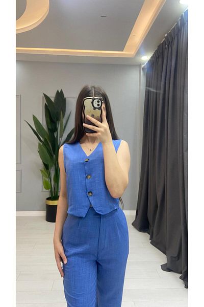 sarıdağ Vest Pants Double Set