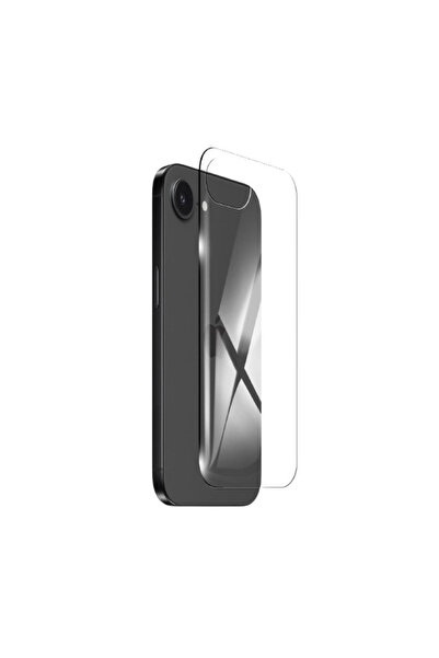 REDz Accessories Задно фолио, закалено стъкло за iPhone 16e, прозрачно