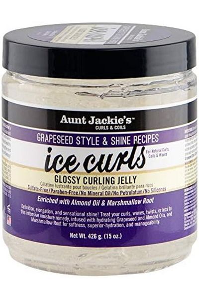 Aunt Jackie's Curls & Coils Ice Curls, Glossy Curling Jelly, 15oz (426g)
