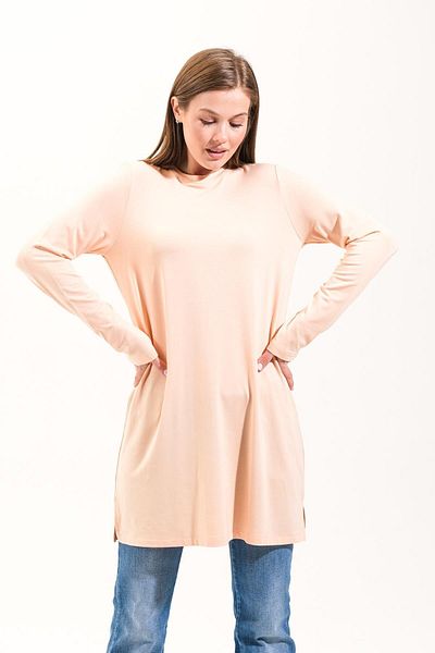 Plistre 2268_Women's Summer Cool&Comfort Long Sleeve 4 Season Hijab Tshirt Tunic