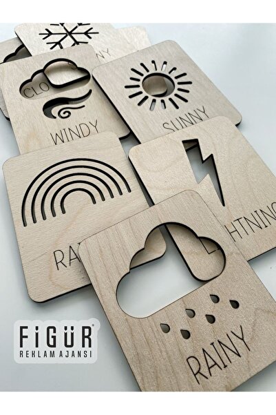 Figür Reklam Ajansı Montessori Çocuklar Boyama Eğitici Ahşap Şablonlar Yap Bo...