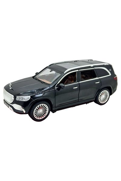 JPT Black Maybach SUV Model - 1:24 Scale - Sounds, Lights and Springs - 20cm