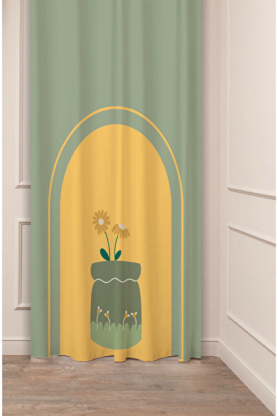 GREENDECOR ستارة خلفية بوهيمية على شكل زهرة الأقحوان باستيل ناعمة بتصميم خاص ...