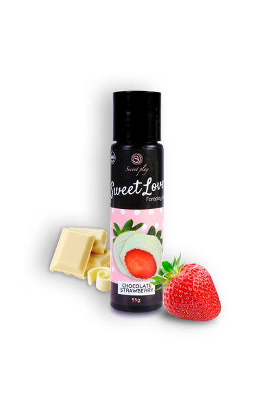 SECRET PLAY Gel pentru preludiu Sweet Love, Aroma de capsuni si ciocolata alb...