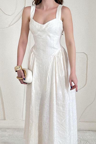 Elbee Fashion Woman Φόρεμα με λαβή στο στήθος