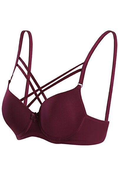 Ebru Silicone Unassisted Micro Jumpsuit Cross String Bra Ebru1110