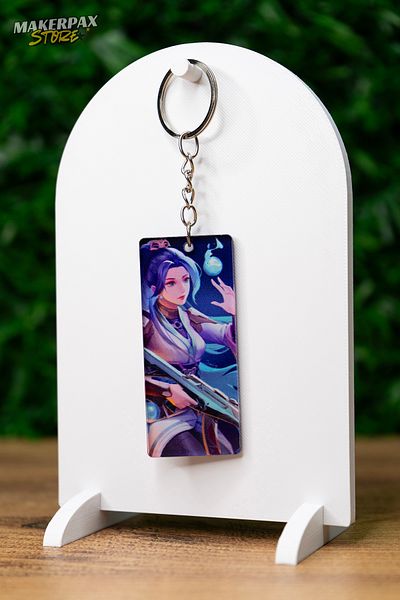 Makerpax Valorant Sage Acrylic Keychain - Gamer Souvenir - Durable and Stylish Design
