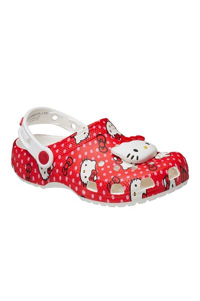 Crocs Hello Kitty Red Classic Clog t Girl's Slippers Cr3082