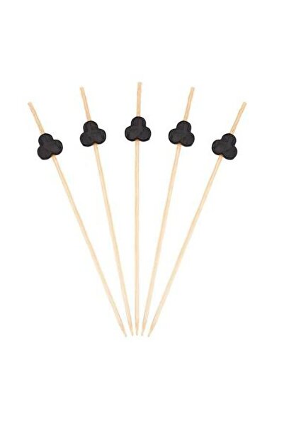 alenked Bamboo Black Fly Toothpick 12 cm 50 Pieces