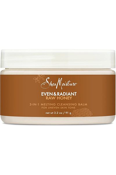 Shea Moisture Even And Radiant Raw Honey 3-in-1 Melting Cleansing Balm For Uneven Skin Tone - 91 G