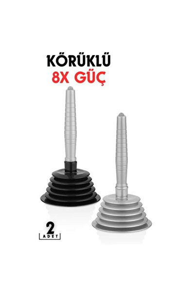 MAİN SHOP Küçük Körüklü Küvet,Mutfak ve Banyo Vantuz Pompa Tıkanık Lavabo Açıcı Manuel El Vantuzu 2 ADET M-102