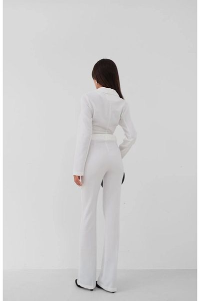 Butik Tie-Up Crop Jacket Trousers Set