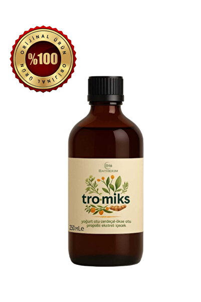 BH Bayhekim Tromiks Yoğurt Otu-Zerdeçal-Ökse Otu-Propolis Ekstreli İçecek 250 Ml.