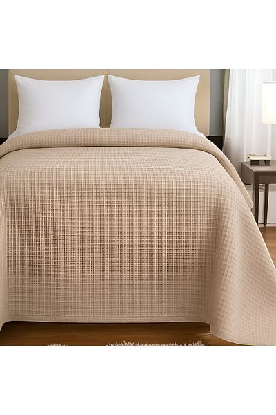 pınars Colorful Wafer Pattern Double Pique Bedspread Hotel Pique 200X230 cm