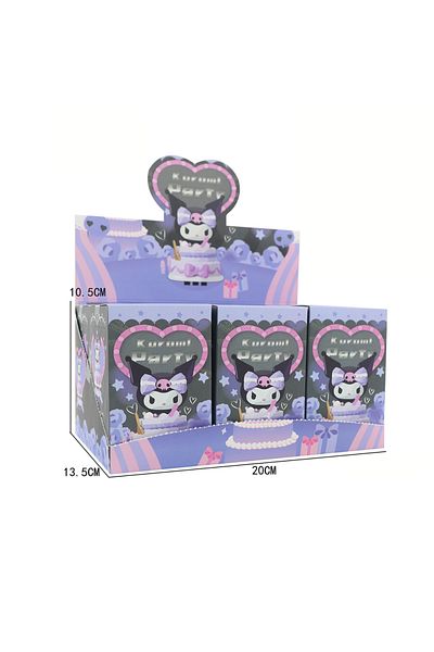 Miniso one set 6pcs Sanrio Kuromi Blind Box Birthday Party Series Action Figure Dolls Anime Figures Surpris