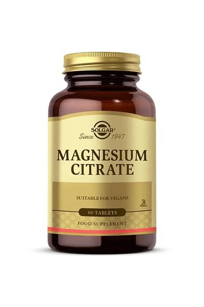 Solgar Magnesium Citrate 200 mg 60 Tablets