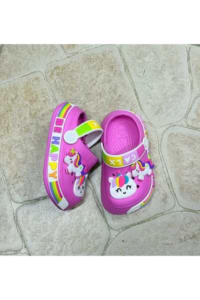 ÇOCUKÇA MODA Girl's Unicorn and Cute Animal Figured Non-Slip Sole Slippers Sandals